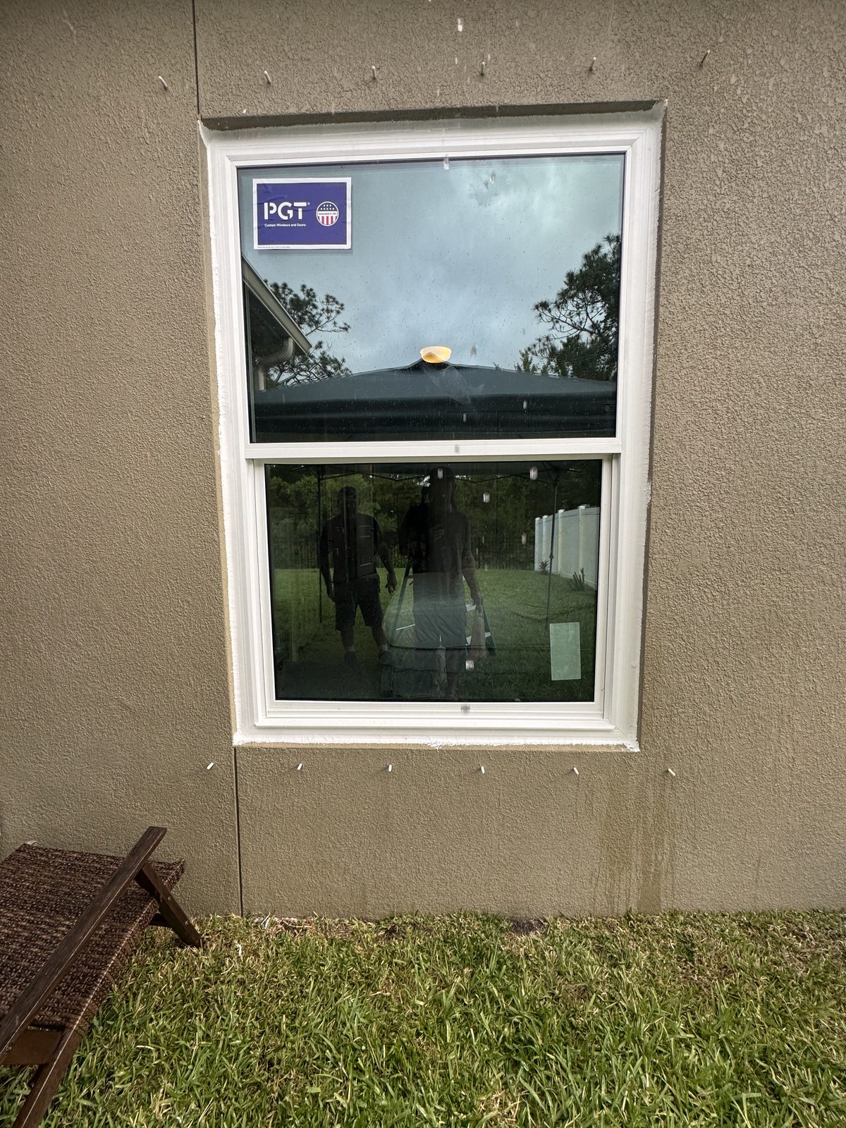 Freshly installed PGT impact window